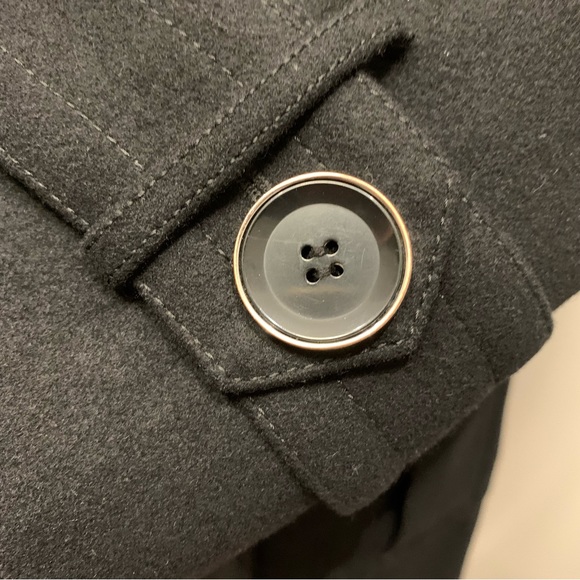 Sandra Angelozzi Women’s Double Breasted Wool Coat, Black Size 40 - Picture 9 of 16